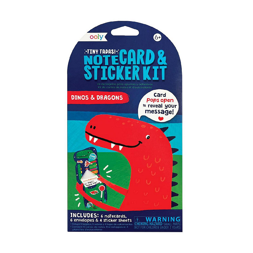 Tiny Tadas! Note Cards and Sticker Set - Dinos &amp; Dragons / Default Title Image