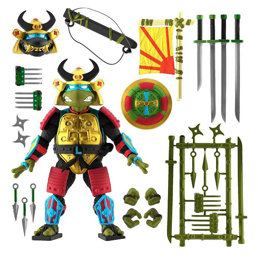 TMNT Ultimates Leo The Sewer Samurai Teenage Mutant Ninja Turtles Wave 5 Figure 7" Super7 Image