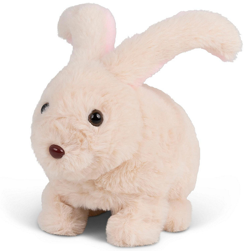 Tobar: Animigos Bouncing Bunny - White, Hops &amp; Snuffles Nose, Interactive Toy Image