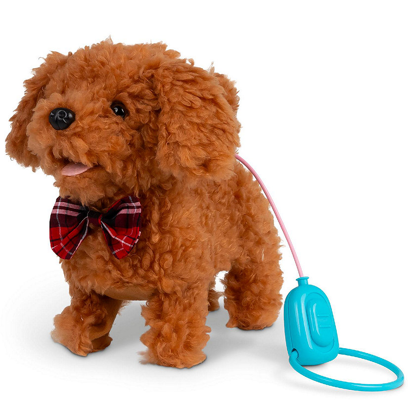 Tobar: Animigos Curly Cockapoo - Brown, Walks, Barks, Wags Tail Image