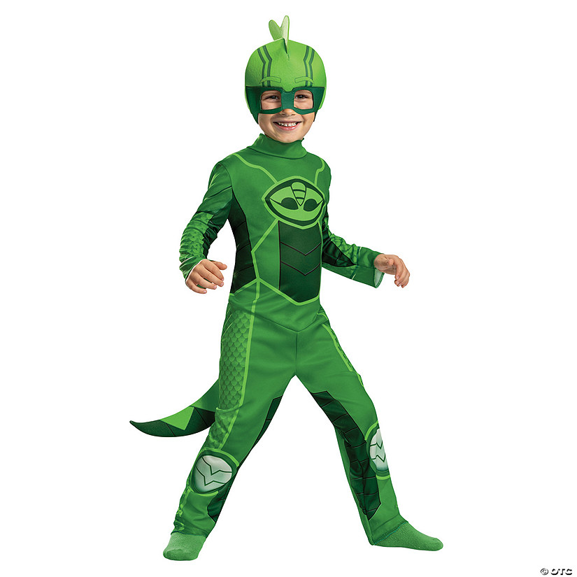 Toddler Classsic Megasuit PJ Masks Gekko Costume Image