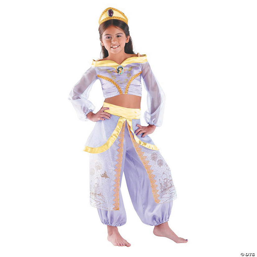 Disney Jasmine Costume Aladdin Live Action Toddler Sz 2T Green & Gold Top  Pants