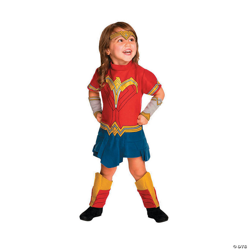 Toddler Girl&#8217;s Wonder Woman Costume Romper Image