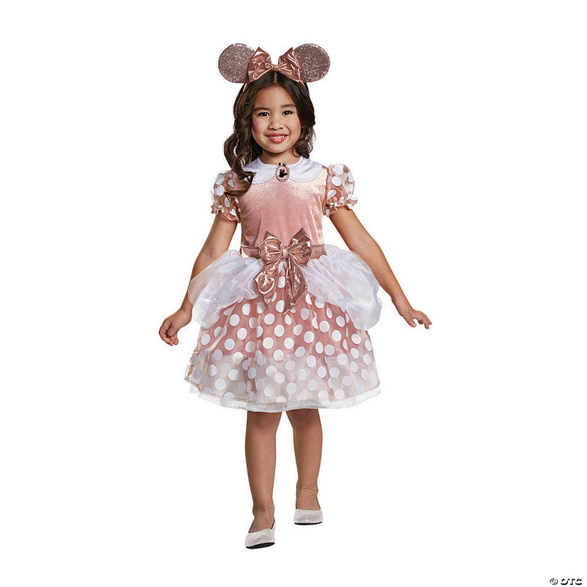 Toddler Girl S Rose Gold Minnie Costume 3t 4t