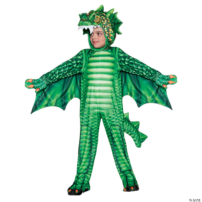 Toddler Green Dragon Printed Image