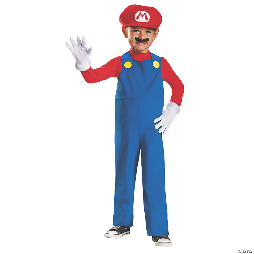 Toddler Super Mario Bros.&#8482; Classic Mario Costume - Medium 3T-4T Image