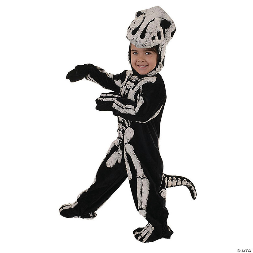 Toddler T-Rex Skeleton Halloween Costume Image