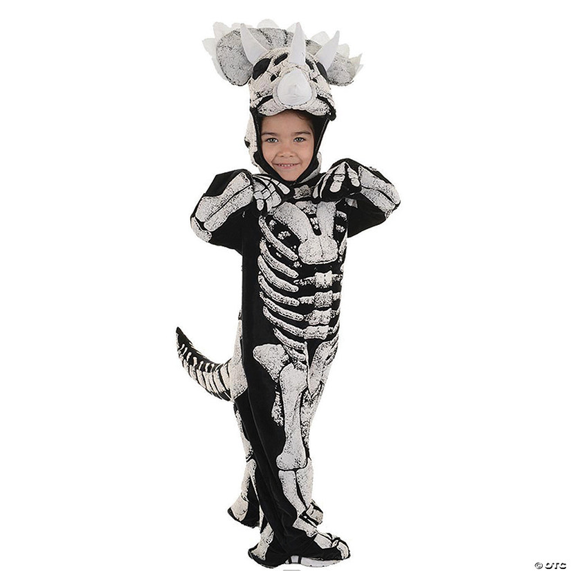 Toddler Triceratops Skeleton Halloween Costume Image