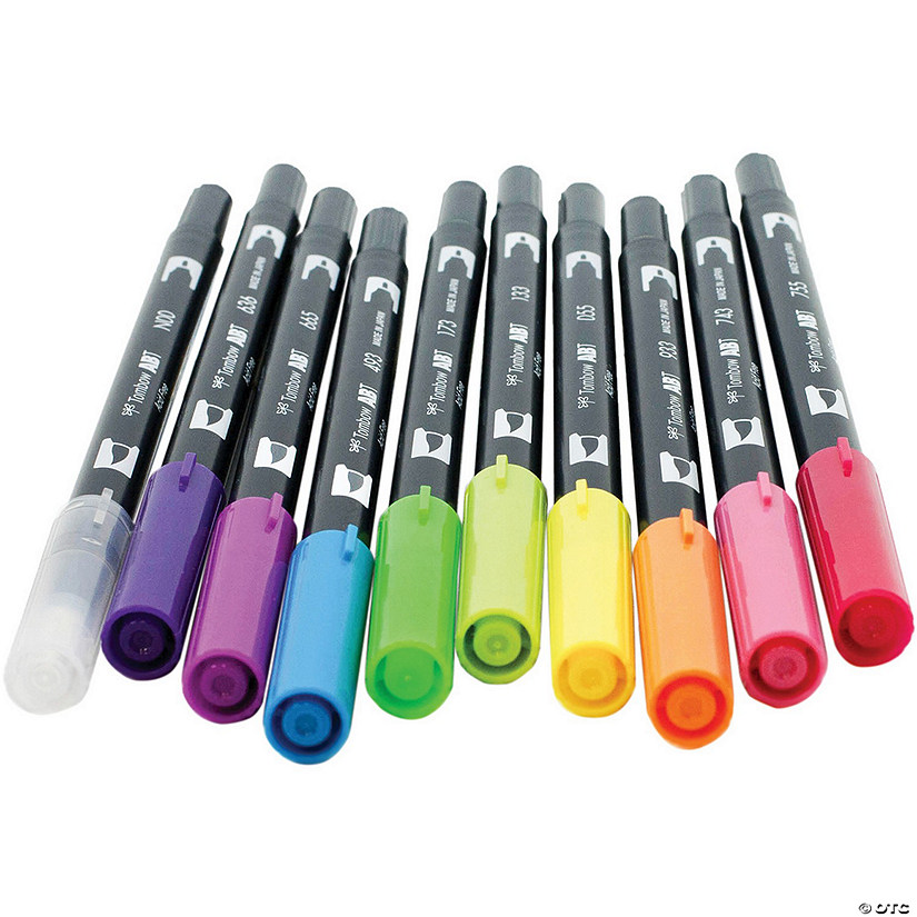 Tombow Dual Brush Markers 10/Pkg-Bright Image