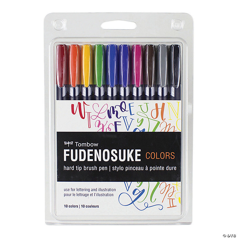 Tombow Fudenosuke Color Brush Pens 10/Pkg Image