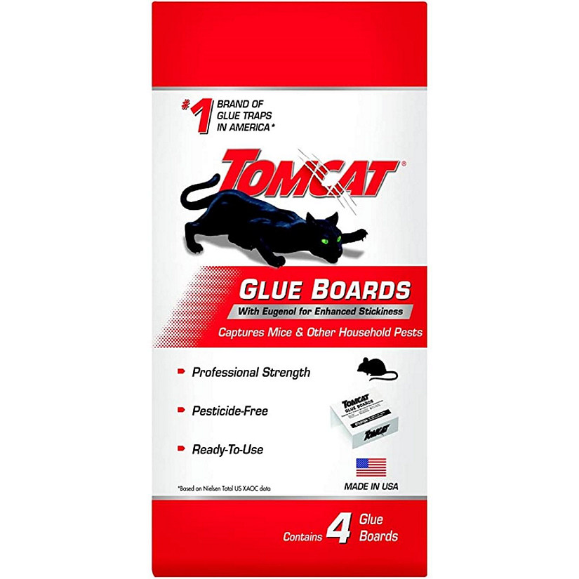 Tomcat Glue Boards with Enhanced Stickiness, 4 Glue Boards Image