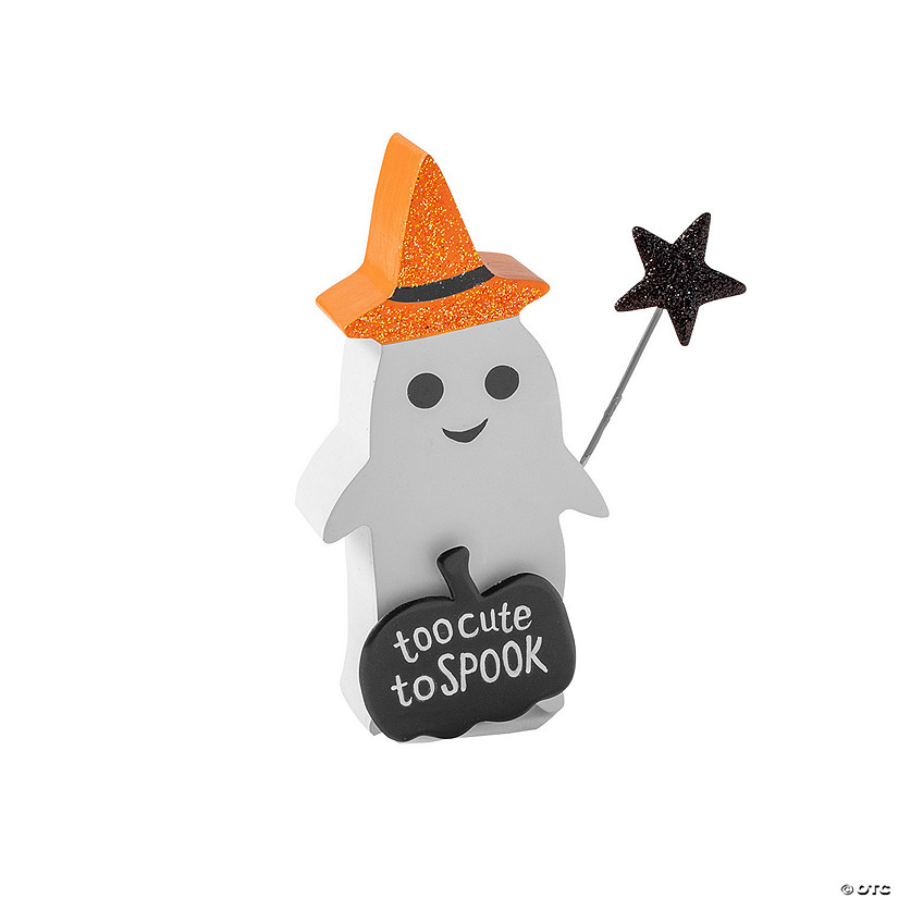Too Cute Ghost Wooden Block Image