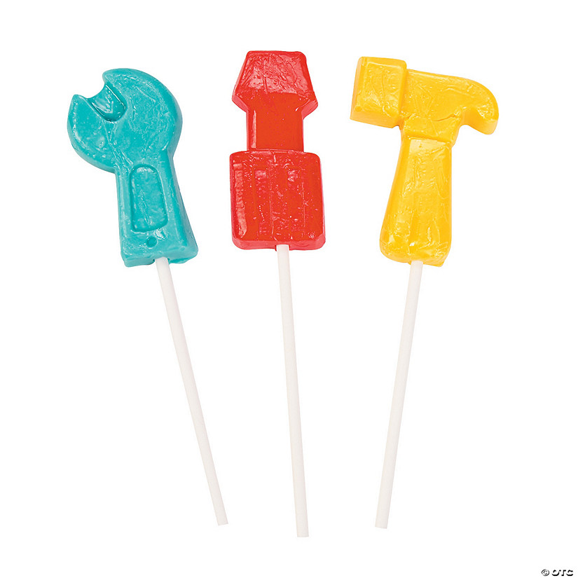 Tool-Shaped Lollipops - 12 Pc. Image