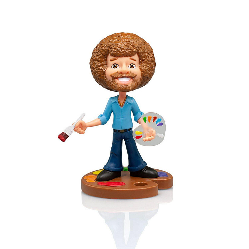 TOONIES BOB ROSS 6.5" VINYL FIGURE COLLECTIBLE  FULL COLOR VERSION Image
