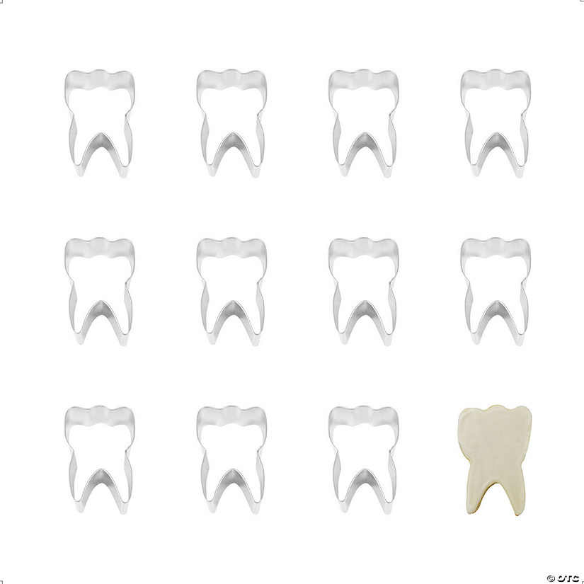 Tooth 3" Cookie Cutters Image