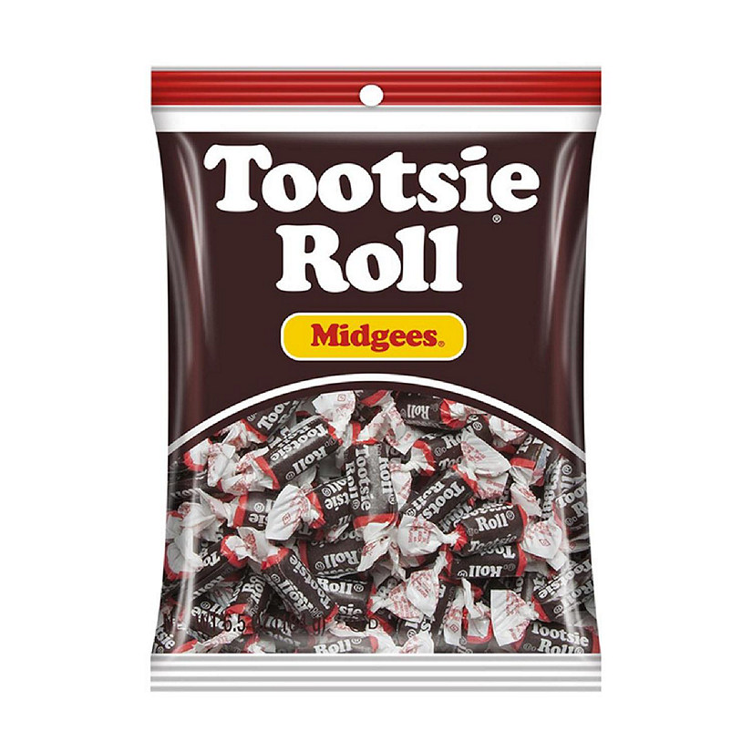 Tootsie  6.5 oz Roll Midgees Chocolate Candy- pack of 12 Image
