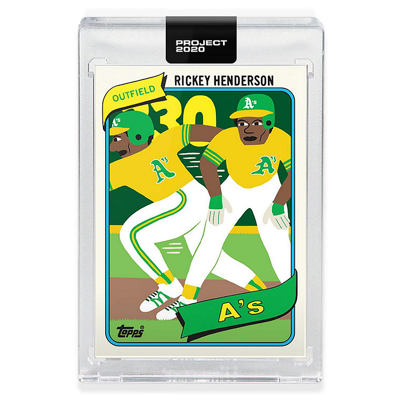 Topps PROJECT 2020 Card 326 - 1980 Rickey Henderson by Keith Shore Image