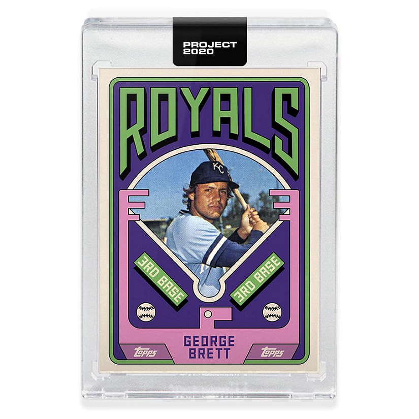 Topps PROJECT 2020 Card 75 - 1975 George Brett by Grotesk Image
