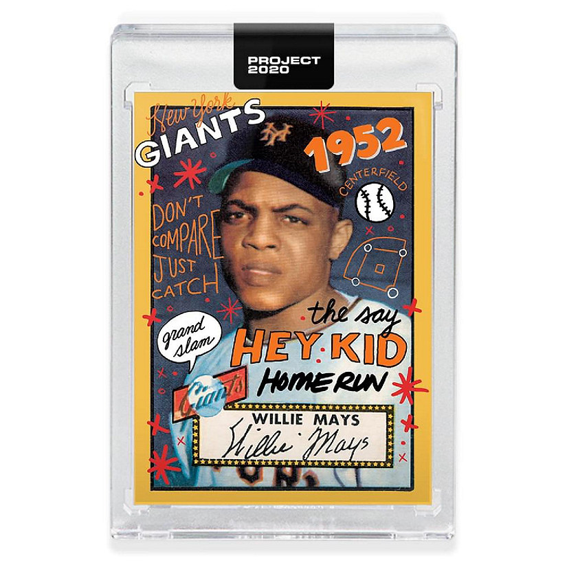 Topps PROJECT 2020 Card 80 - 1952 Willie Mays by Sophia Chang Image