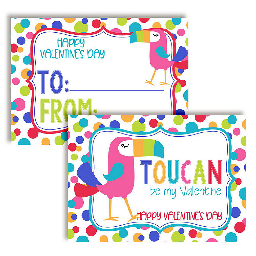 Toucan Classroom Valentines 30pc. by AmandaCreation Image