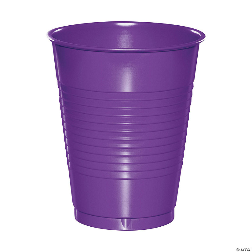 Touch Of Color Amethyst Purple 16 Oz Plastic Cups - 60 Pc. Image