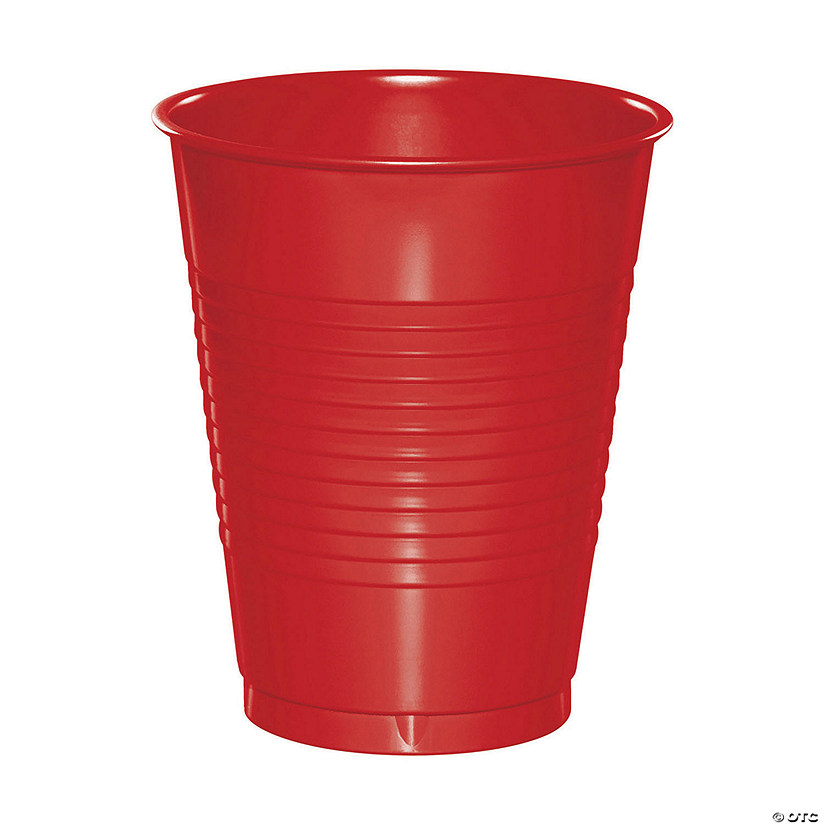 Touch Of Color Classic Red 16 Oz Plastic Cups - 60 Pc. Image