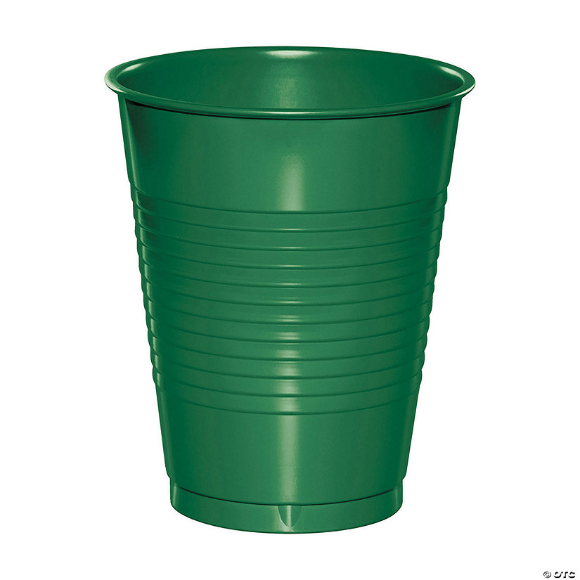 Touch Of Color Emerald Green 16 Oz Plastic Cups - 60 Pc. Image