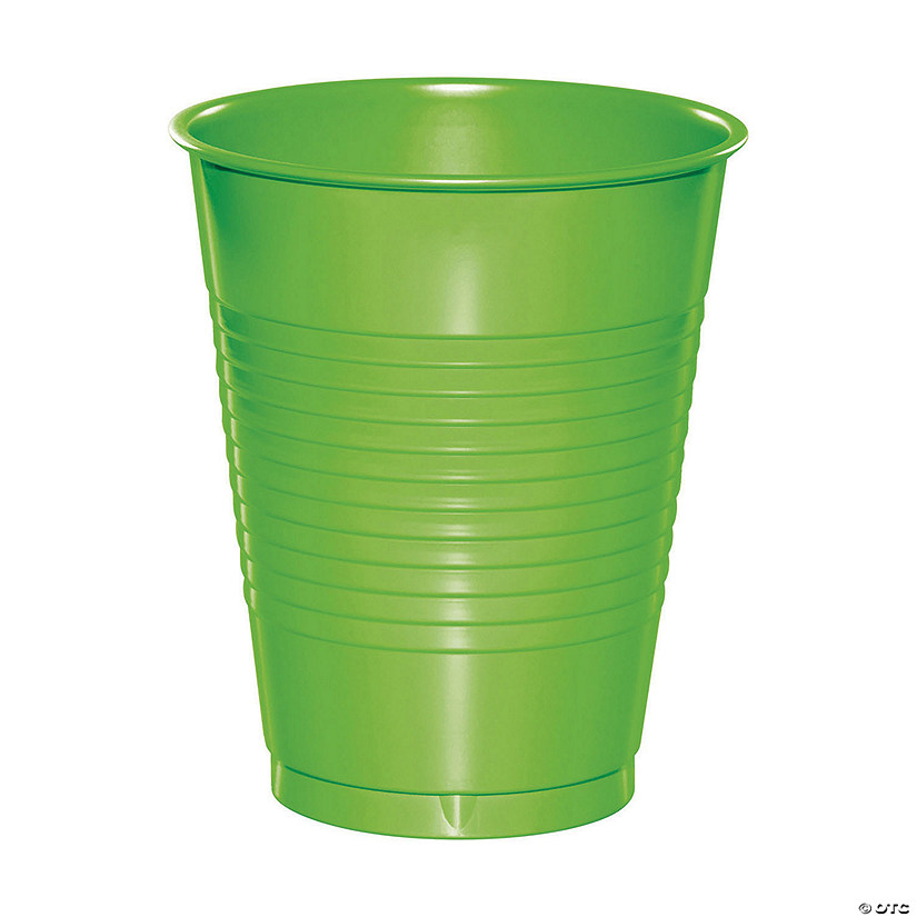 Touch Of Color Fresh Lime Green 16 Oz Plastic Cups - 60 Pc. Image
