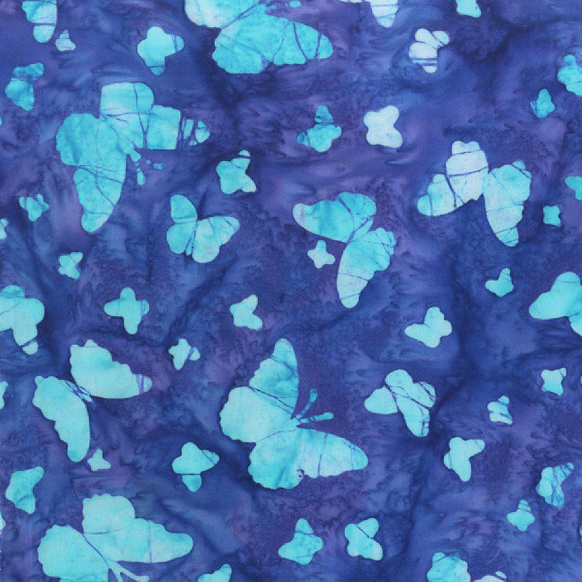 Touch the Sky Purple Hand Dyed Batiks by Anthology Fabrics Image