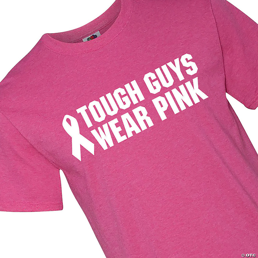 Tough Guys Wear Pink Adult's T-Shirt Image