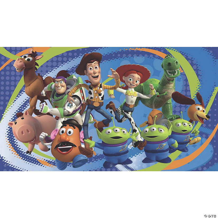 Toy Story 3 Chair Rail Prepasted Wallpaper Mural Image