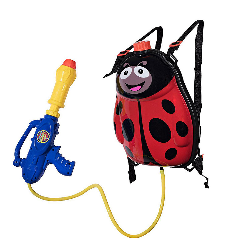 Toyrifik Water Gun Backpack for Kids -Water Shooter with Tank Lady Bug Toys Image