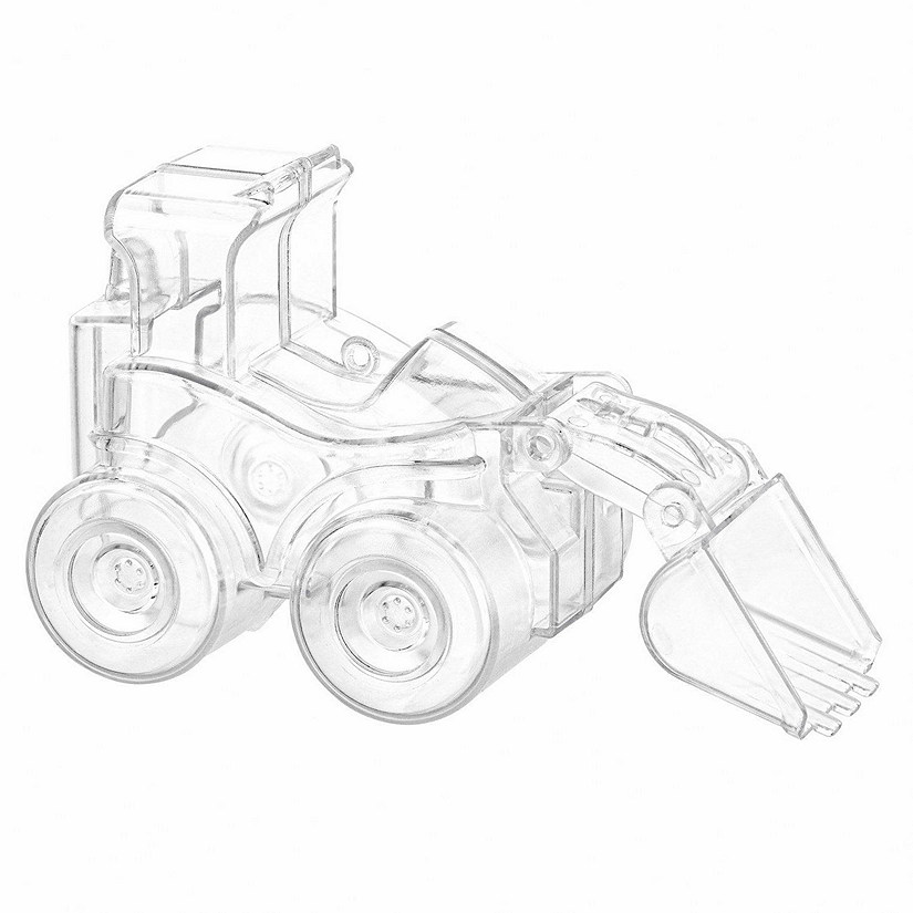 Tractor Shaped Acrylic Candy Boxes 12 Pack 3.22"X2.83"X2.28" Image