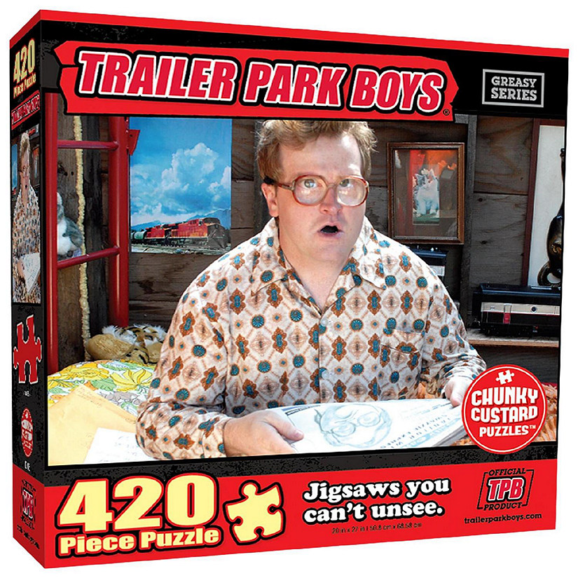 Trailer Park Boys Bubbles Shed Life 420pc Jigsaw Chunky Puzzle TV Series Character Mighty Mojo Image