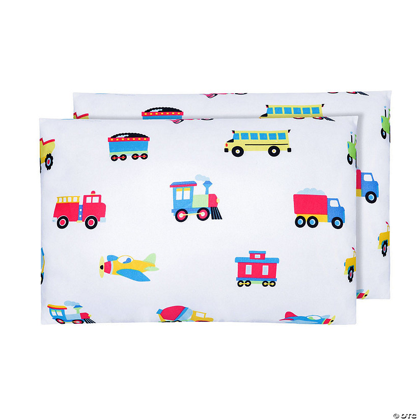 Trains, Planes & Trucks Microfiber Pillowcases - Toddler (2 pk) Image