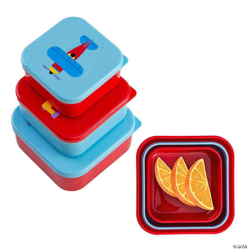 Trains, Planes &amp; Trucks Nested Snack Containers Image