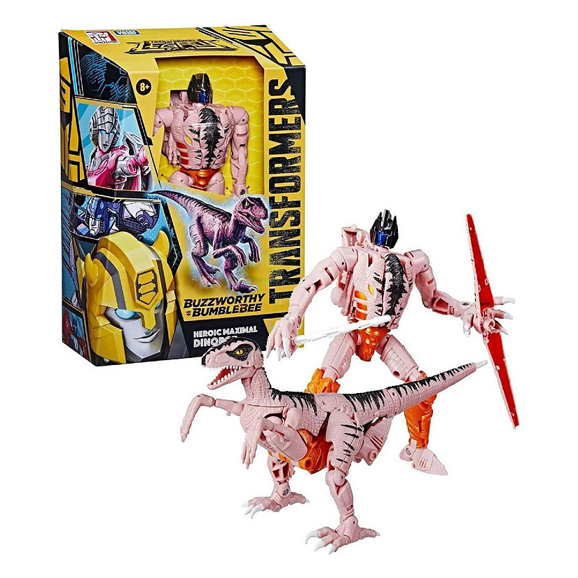 Transformers Buzzworthy Bumblebee Heroic Maximal Dinobot Action Figure Image