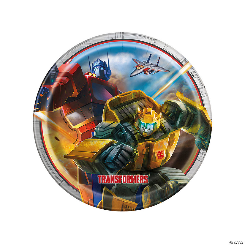 Transformers&#8482; Optimus Prime & Bumblebee Paper Dinner Plates - 8 Ct. Image