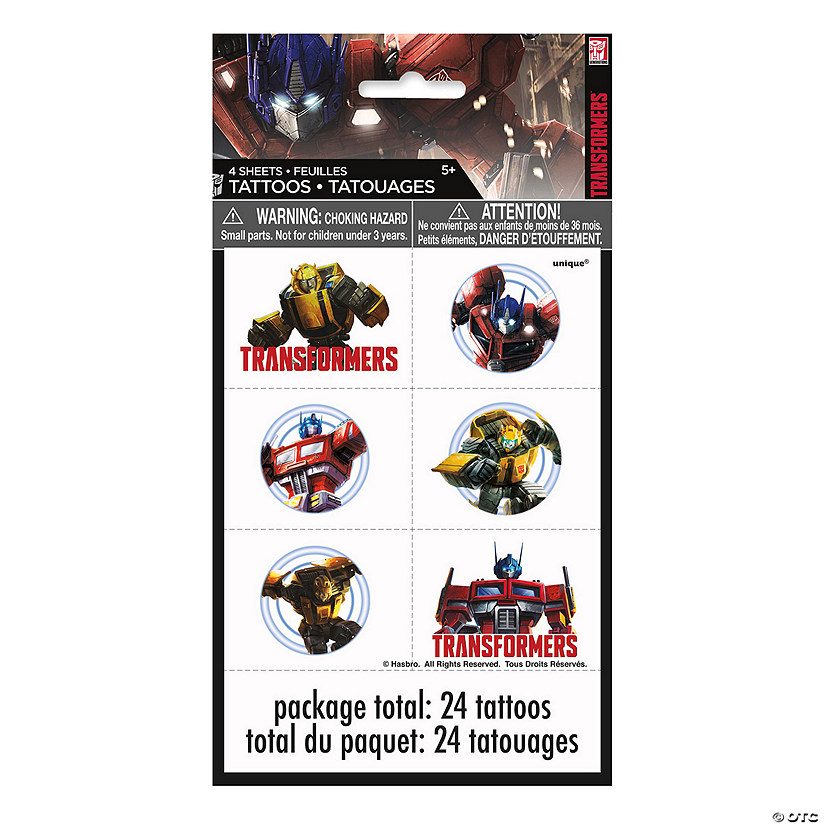 Transformers&amp;#8482; Temporary Tattoos - 24 Pc. Image