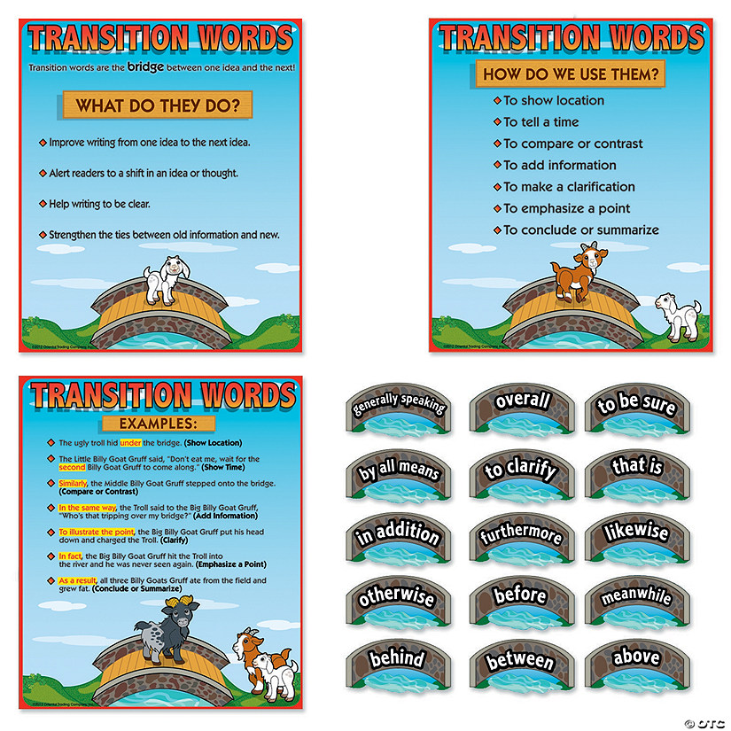 Transition Words CompleteTheBridge Posters Discontinued