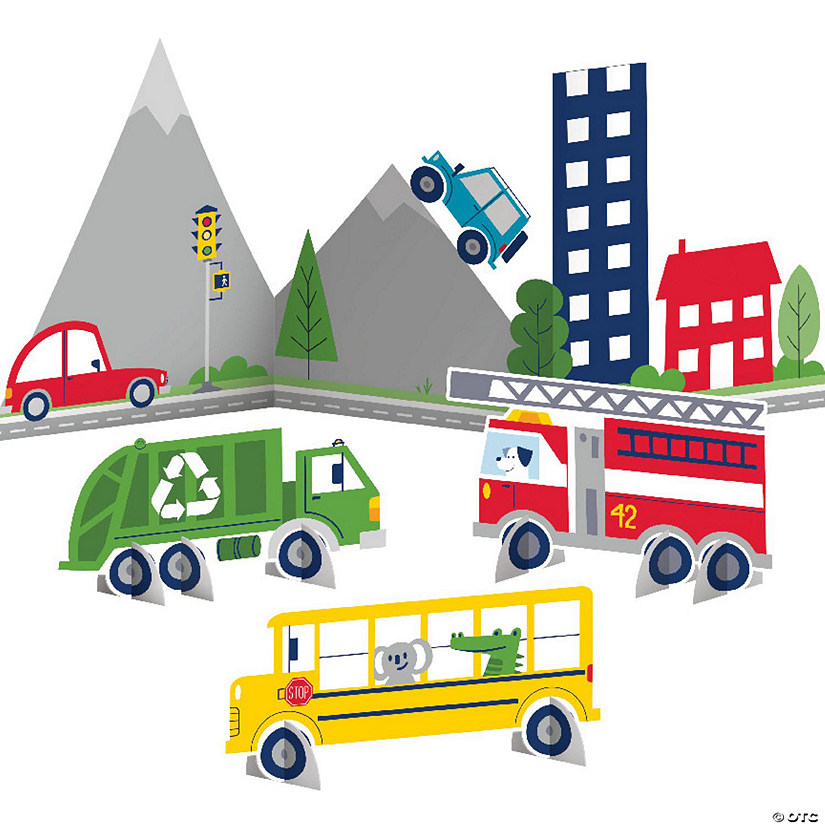 Transportation Time Party Centerpiece - 4 Pc. Image