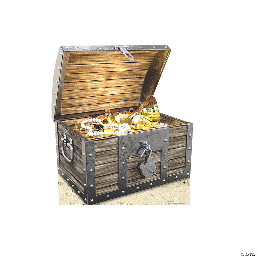 Treasure Chest LifeSize Cardboard StandUp Oriental Trading