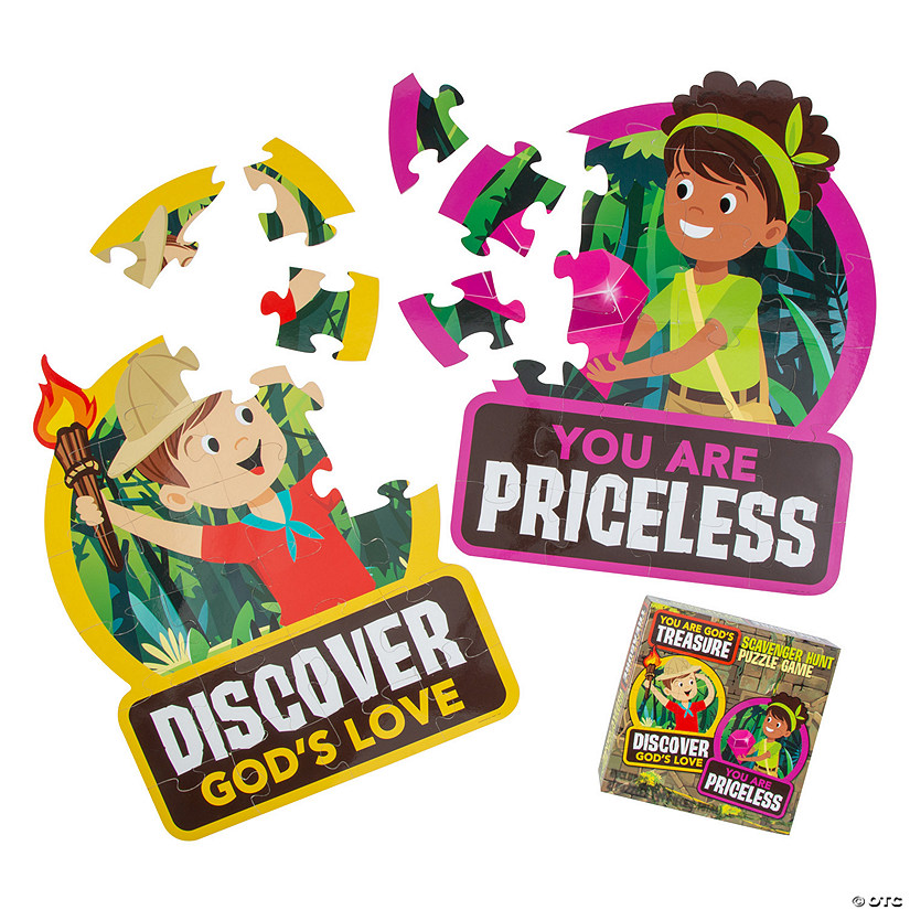 Treasure Hunt Jigsaw Puzzle Scavenger Hunt - Set of 2 Image