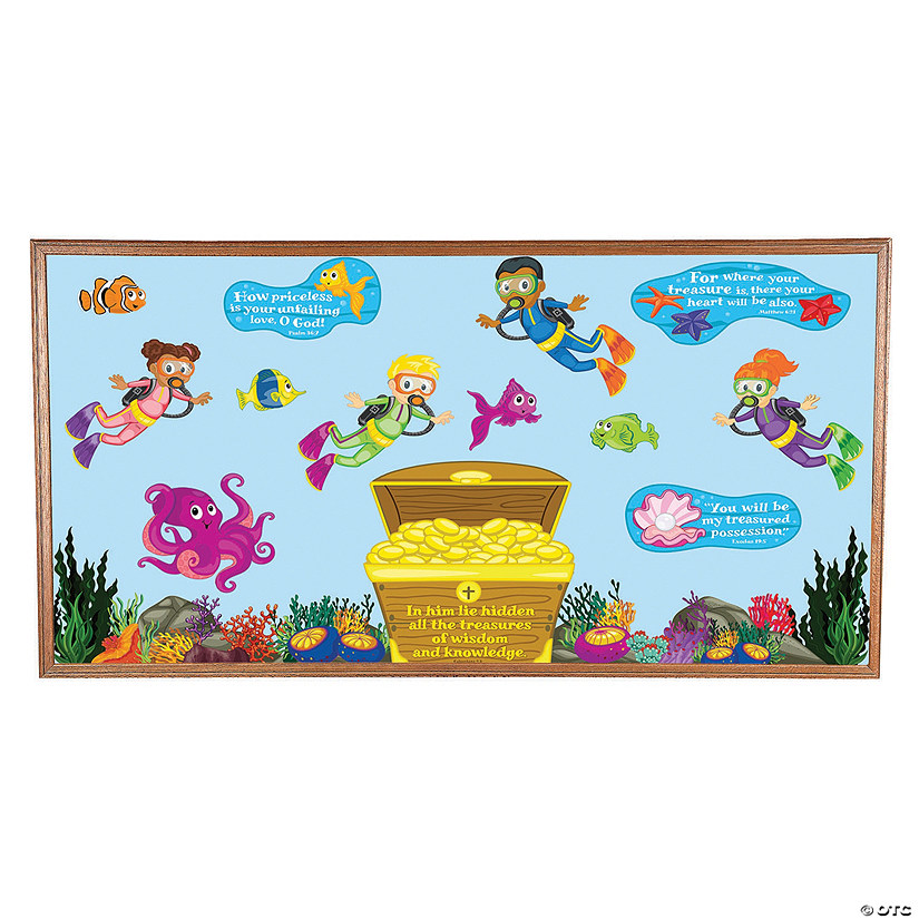 Treasure the Scripture Bulletin Board Set Oriental Trading