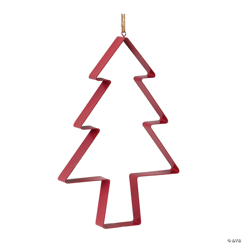 Tree Cookie Cutter Ornament (Set Of 4) 12"H Metal Image