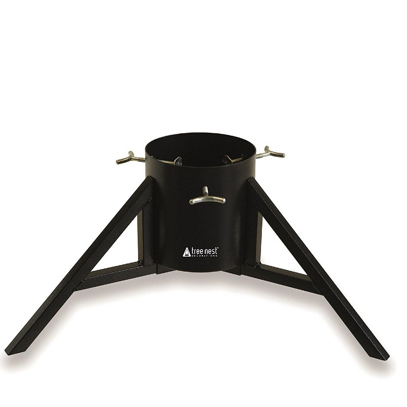 Tree Nest #218626 Large Black Geometric Christmas Tree Stand Image