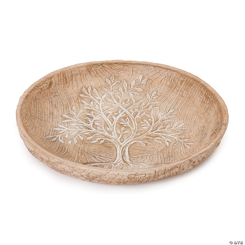 Tree Of Life Bowl (Set Of 2) 12"D X 2"H Resin Image
