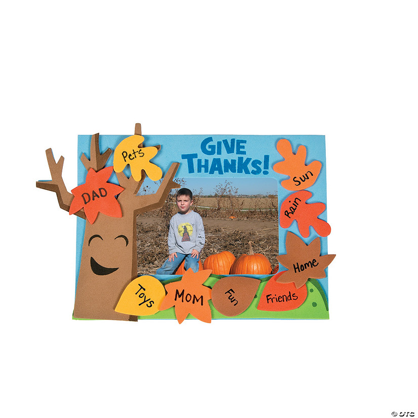 Tree of Thanks Picture Frame Magnet Craft Kit - Makes 12 Image