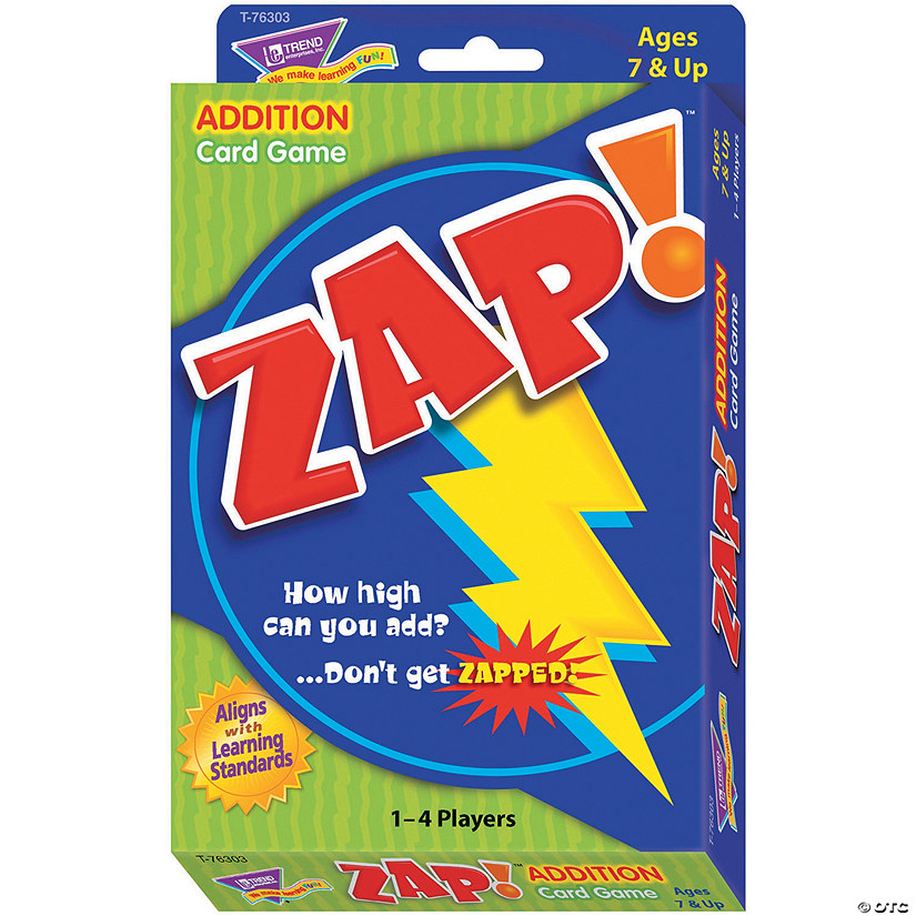 TREND (2 Ea) Zap Addition Card Game Image