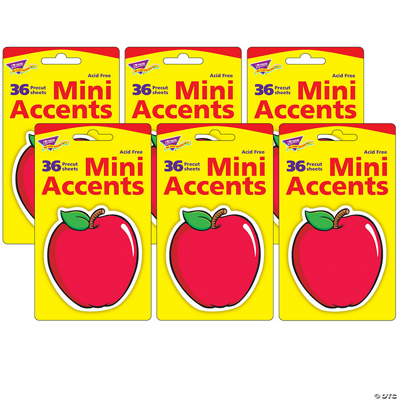 TREND Apple Mini Accents, 36 Per Pack, 6 Packs Image